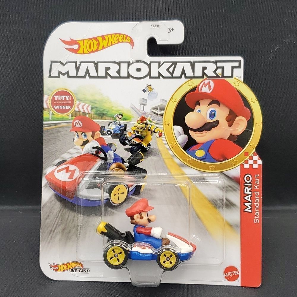 Super Mario Hot Wheels Mario Kart Mario Standard Kart NIP